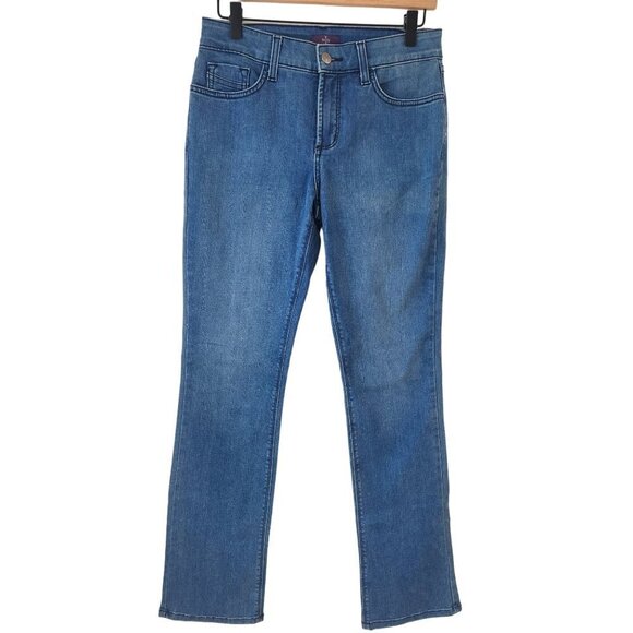 NYDJ Not Your Daughter's Jeans Straight Leg Medium Wash Denim Jeans Women's 4 - Picture 1 of 12
